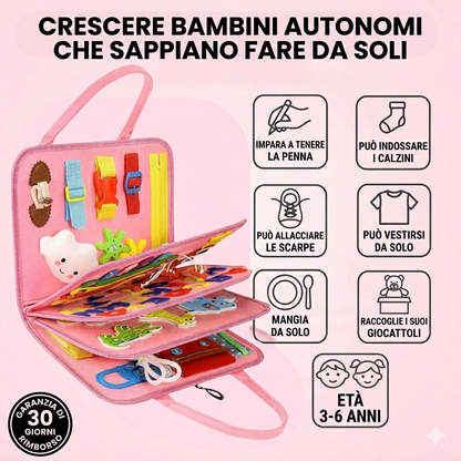 Busy Bag Montessori - il Kit Portatile per l'Autonomia e la Logica