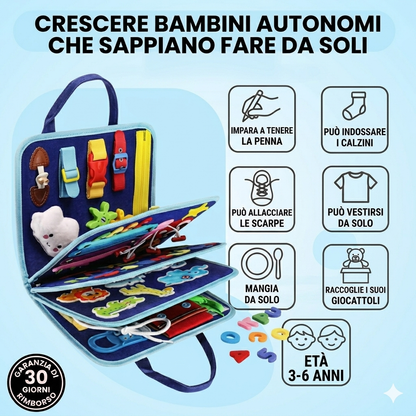 Busy Bag Montessori - il Kit Portatile per l'Autonomia e la Logica