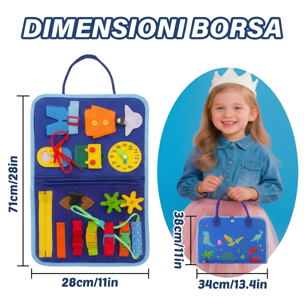 Busy Bag Montessori - il Kit Portatile per l'Autonomia e la Logica